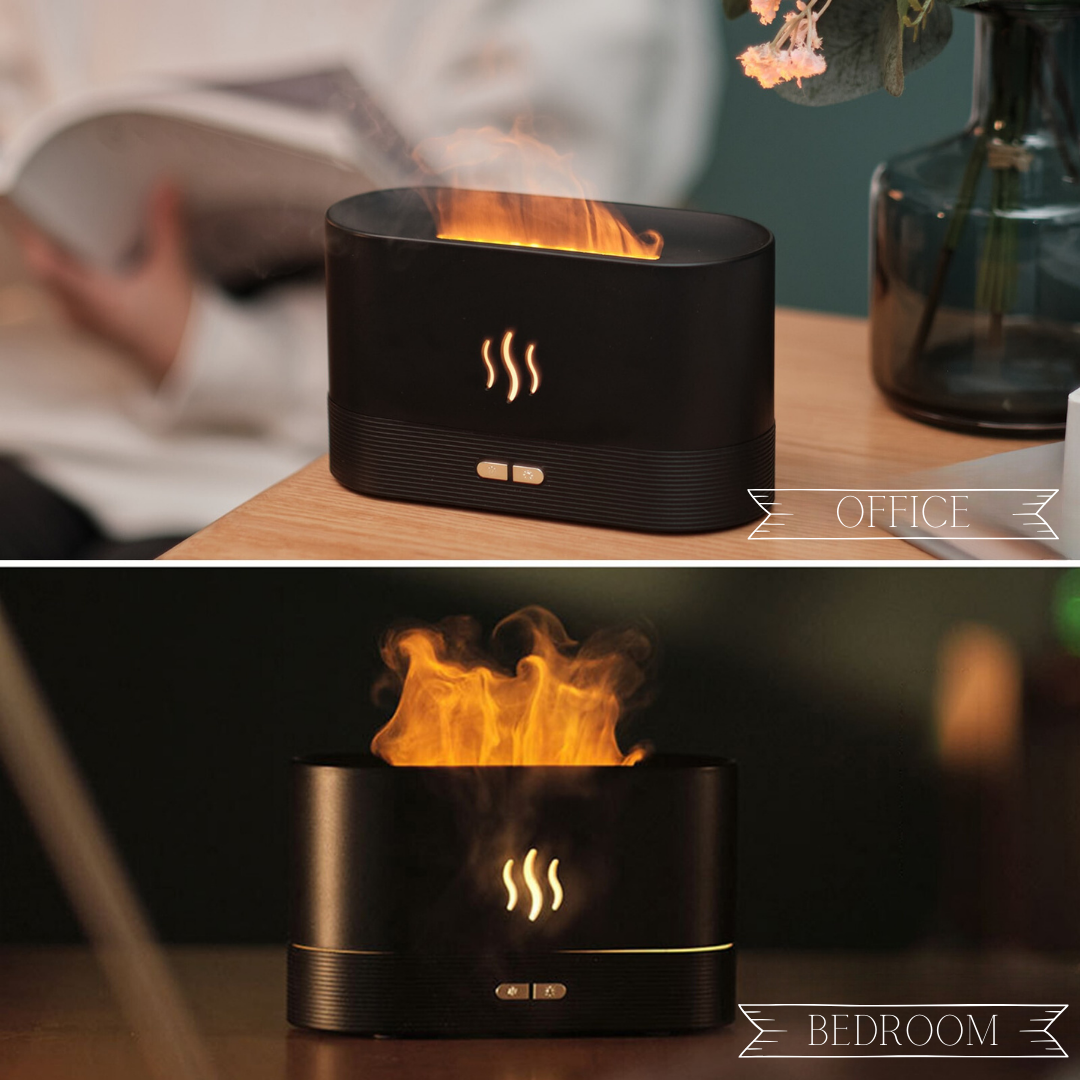 Hotdiffuser™- Flame Effect Aroma Humidifier Diffuser