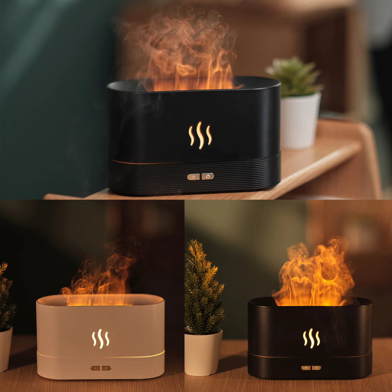 Hotdiffuser™- Flame Effect Aroma Humidifier Diffuser